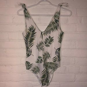 H&M Leaf Print Bodysuit